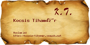 Kocsis Tihamér névjegykártya